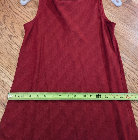 Eileen Fisher Silk-Linen Blend Tea-length Dress - Picture 9 of 9